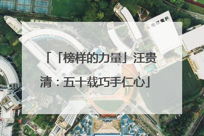 「榜样的力量」汪贵清：五十载巧手仁心