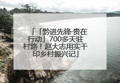「黔进先锋·贵在行动」700多天驻村路！赵大志用实干印乡村振兴记