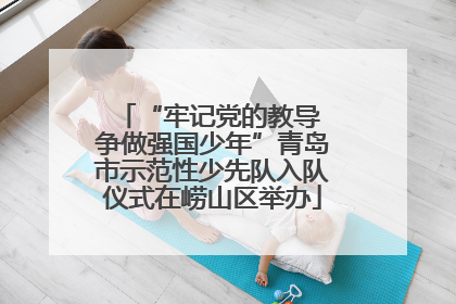 “牢记党的教导 争做强国少年”青岛市示范性少先队入队仪式在崂山区举办