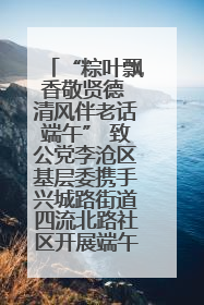 “粽叶飘香敬贤德 清风伴老话端午” 致公党李沧区基层委携手兴城路街道四流北路社区开展端午节主题活动