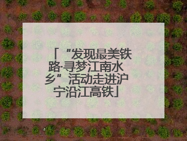 “发现最美铁路·寻梦江南水乡”活动走进沪宁沿江高铁