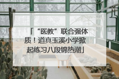 “医教”联合强体质！道真玉溪小学掀起练习八段锦热潮