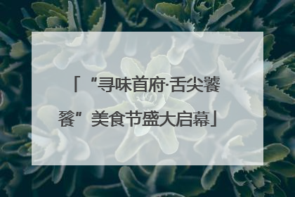 “寻味首府·舌尖饕餮”美食节盛大启幕