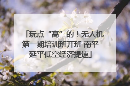 玩点“高”的！无人机第一期培训班开班 南平延平低空经济提速