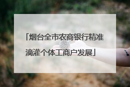 烟台全市农商银行精准滴灌个体工商户发展