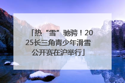 热“雪”驰骋！2025长三角青少年滑雪公开赛在沪举行