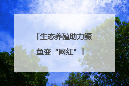 生态养殖助力鳜鱼变“网红”