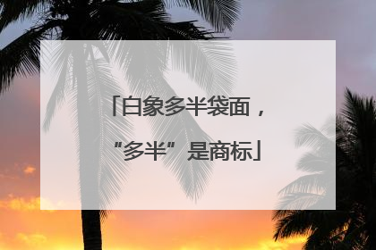 白象多半袋面，“多半”是商标