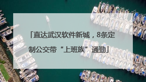 直达武汉软件新城，8条定制公交带“上班族”通勤