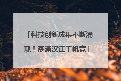 科技创新成果不断涌现！潮涌汉江千帆竞