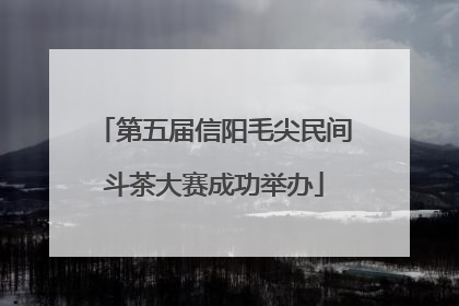第五届信阳毛尖民间斗茶大赛成功举办