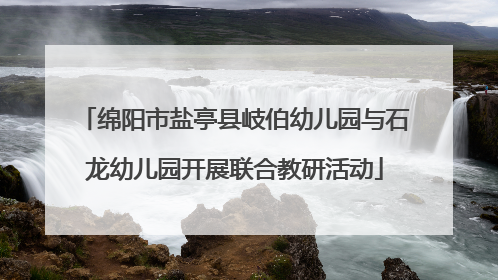 绵阳市盐亭县岐伯幼儿园与石龙幼儿园开展联合教研活动