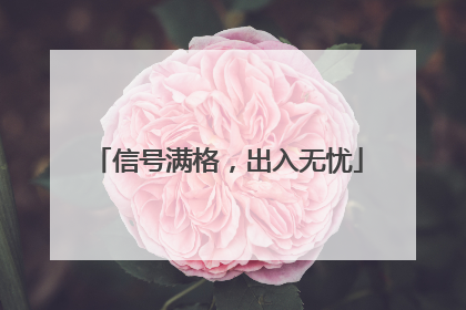 信号满格，出入无忧