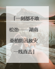 一刻都不敢松劲——湖南桑植防汛救灾一线直击
