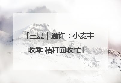 三夏｜通许：小麦丰收季 秸秆回收忙