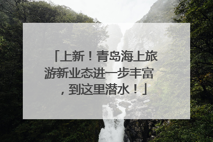 上新！青岛海上旅游新业态进一步丰富，到这里潜水！