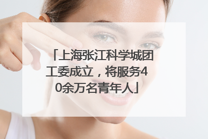 上海张江科学城团工委成立，将服务40余万名青年人