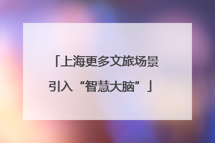 上海更多文旅场景引入“智慧大脑”