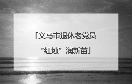 义马市退休老党员“红烛”润新苗