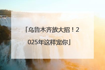乌鲁木齐放大招！2025年这样宠你