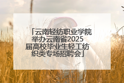 云南轻纺职业学院举办云南省2025届高校毕业生轻工纺织类专场招聘会