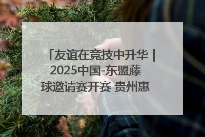 友谊在竞技中升华｜2025中国-东盟藤球邀请赛开赛 贵州惠水燃动“空中芭蕾”