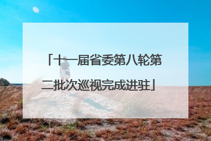 十一届省委第八轮第二批次巡视完成进驻