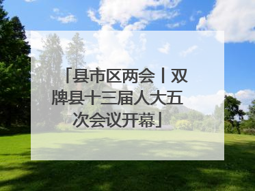 县市区两会丨双牌县十三届人大五次会议开幕