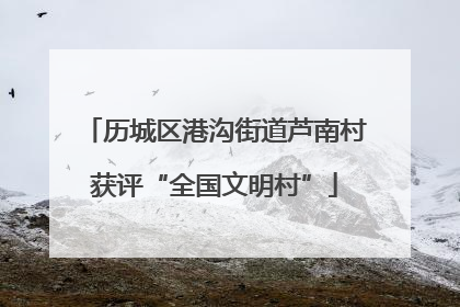 历城区港沟街道芦南村获评“全国文明村”