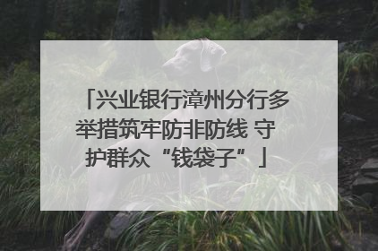 兴业银行漳州分行多举措筑牢防非防线 守护群众“钱袋子”