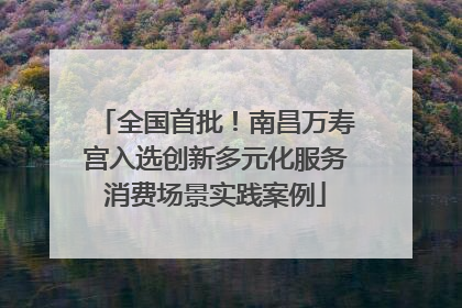 全国首批！南昌万寿宫入选创新多元化服务消费场景实践案例
