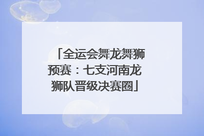 全运会舞龙舞狮预赛：七支河南龙狮队晋级决赛圈