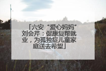 六安“爱心妈妈”刘会芹：促康复帮就业，为孤独症儿童家庭送去希望