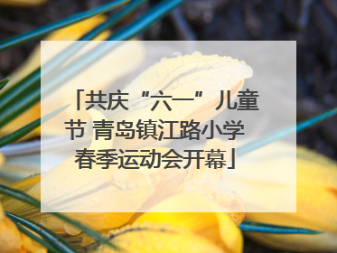 共庆“六一”儿童节 青岛镇江路小学春季运动会开幕