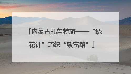 内蒙古扎鲁特旗——“绣花针”巧织“致富路”