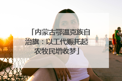 内蒙古鄂温克族自治旗：以工代赈托起农牧民增收梦