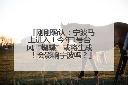 刚刚确认：宁波马上进入！今年1号台风“蝴蝶”或将生成！会影响宁波吗？