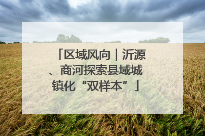 区域风向｜沂源、商河探索县域城镇化“双样本”