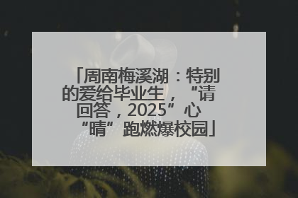 周南梅溪湖：特别的爱给毕业生，“请回答，2025”心“晴”跑燃爆校园