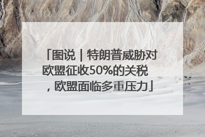 图说｜特朗普威胁对欧盟征收50%的关税，欧盟面临多重压力