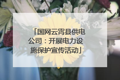 国网云霄县供电公司：开展电力设施保护宣传活动