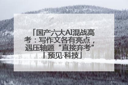 国产六大AI混战高考：写作文各有亮点，遇压轴题“直接弃考”丨预见·科技