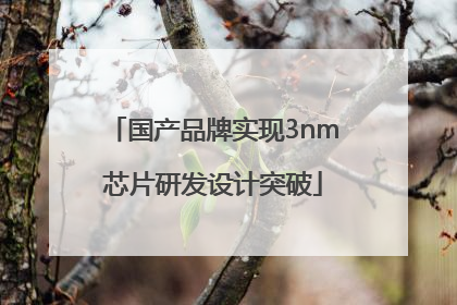 国产品牌实现3nm芯片研发设计突破
