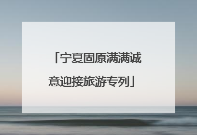 宁夏固原满满诚意迎接旅游专列