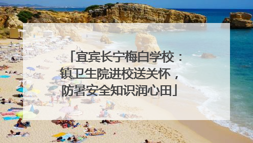 宜宾长宁梅白学校：镇卫生院进校送关怀，防暑安全知识润心田