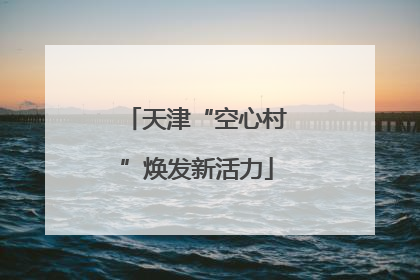 天津“空心村”焕发新活力