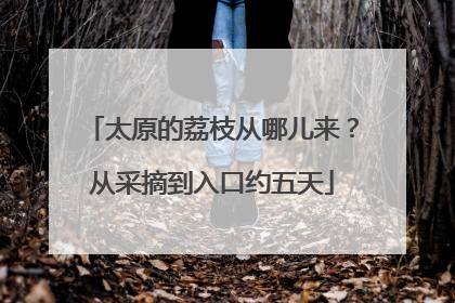 太原的荔枝从哪儿来？从采摘到入口约五天