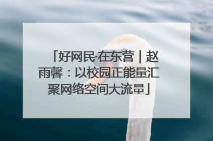 好网民·在东营｜赵雨馨：以校园正能量汇聚网络空间大流量