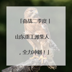 奋战二季度丨山东重工潍柴人，全力冲刺！