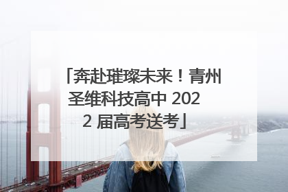 奔赴璀璨未来！青州圣维科技高中 2022 届高考送考